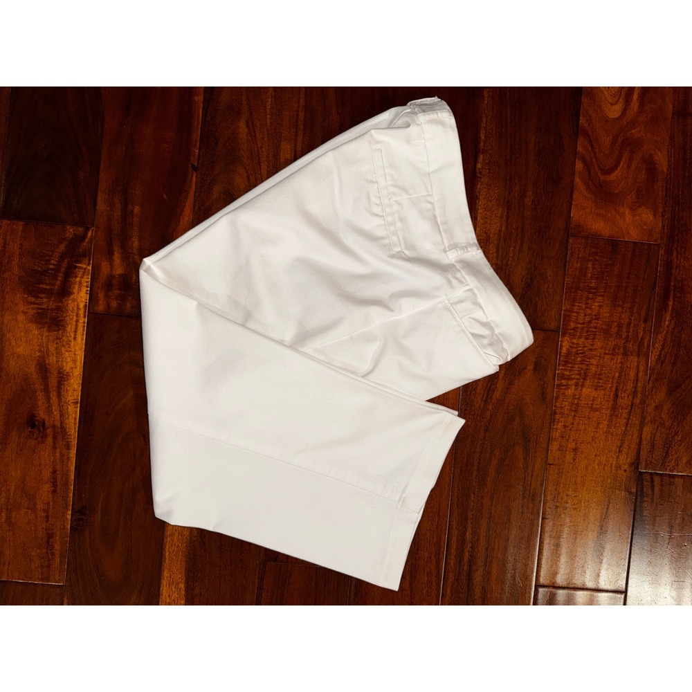 Dockers Metro Capri Pants Ladies Sz 12 White Excellent Ideal Fit Stretch Cropped